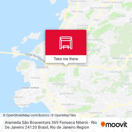 Mapa Alameda São Boaventura 369 Fonseca Niterói - Rio De Janeiro 24120 Brasil