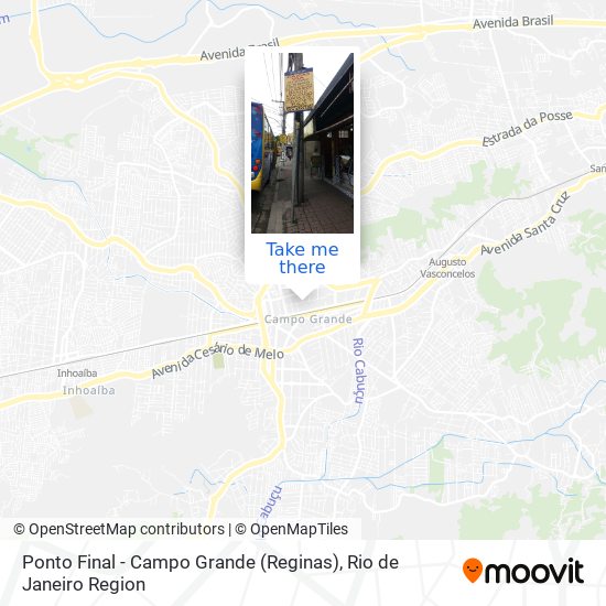 Ponto Final - Campo Grande (Reginas) map