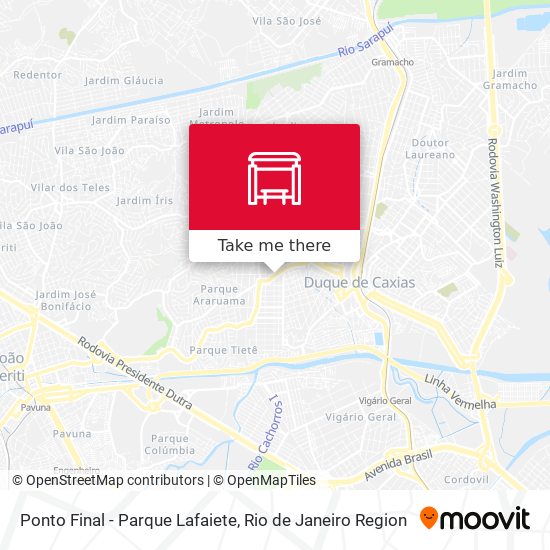 Ponto Final - Parque Lafaiete map