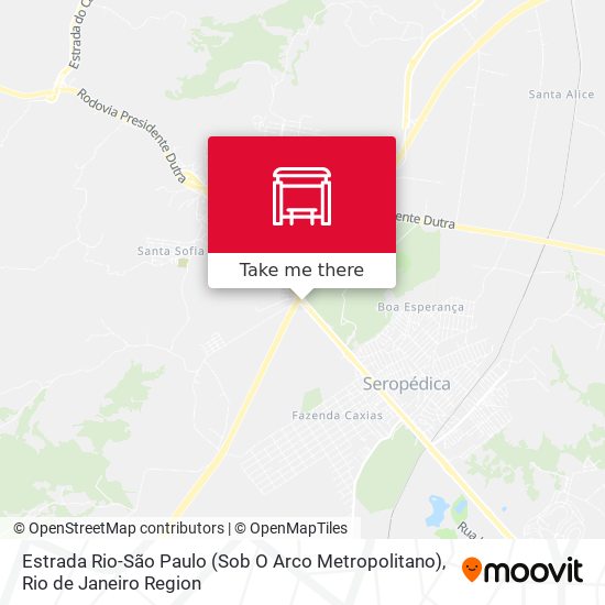 Estrada Rio-São Paulo (Sob O Arco Metropolitano) map