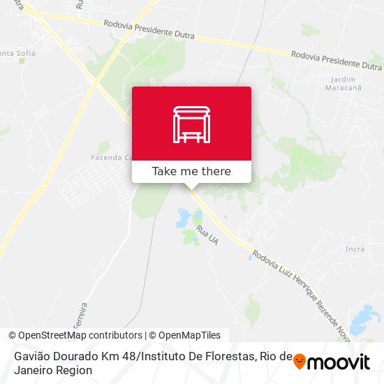 Gavião Dourado Km 48 / Instituto De Florestas map