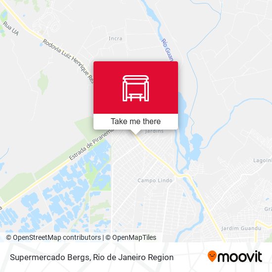 Supermercado Bergs map