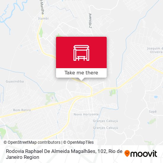 Rodovia Raphael De Almeida Magalhães, 102 map