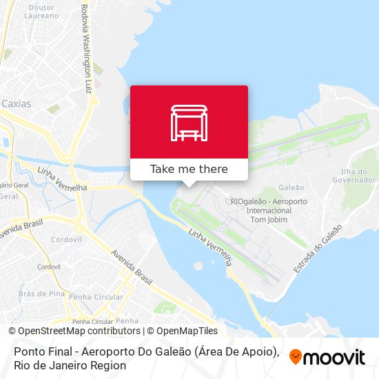 Ponto Final - Aeroporto Do Galeão (Área De Apoio) map