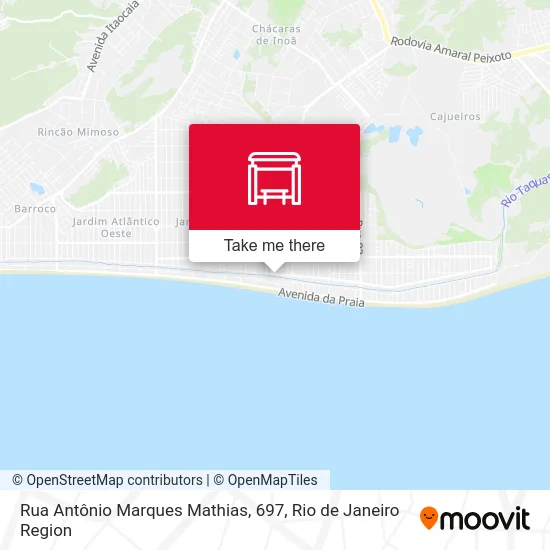 Rua Antônio Marques Mathias, 697 map