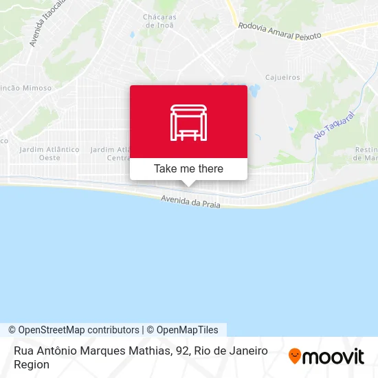 Rua Antônio Marques Mathias, 92 map