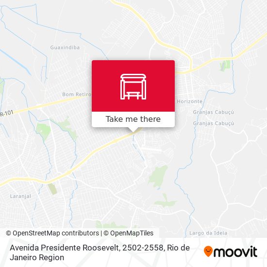 Mapa Avenida Presidente Roosevelt, 2502-2558