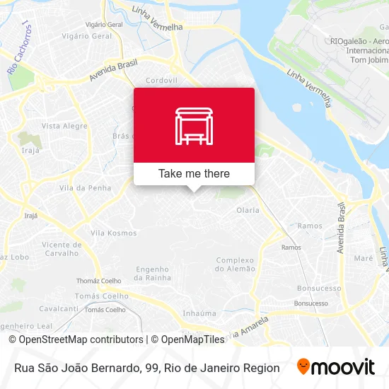 Rua São João Bernardo, 99 map