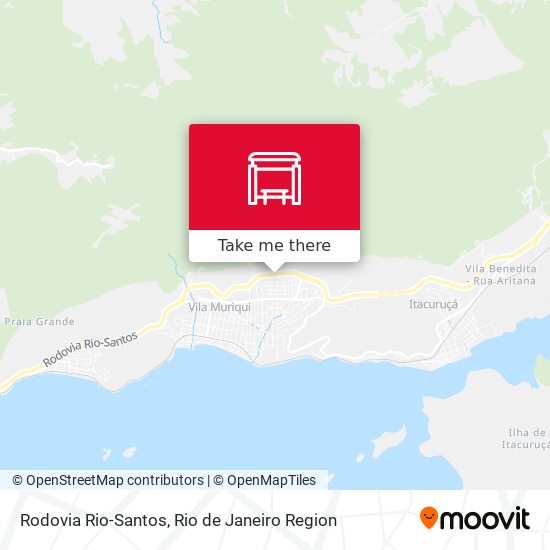 Rodovia Rio-Santos map