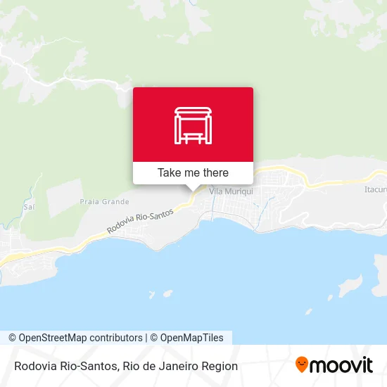 Rodovia Rio-Santos map