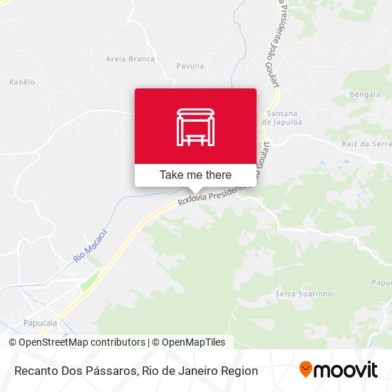 Recanto Dos Pássaros map
