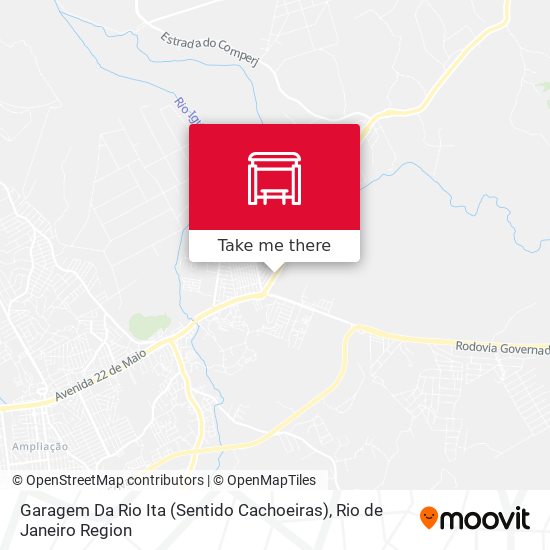 Mapa Garagem Da Rio Ita (Sentido Cachoeiras)