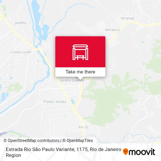 Estrada Rio São Paulo Variante, 1175 map