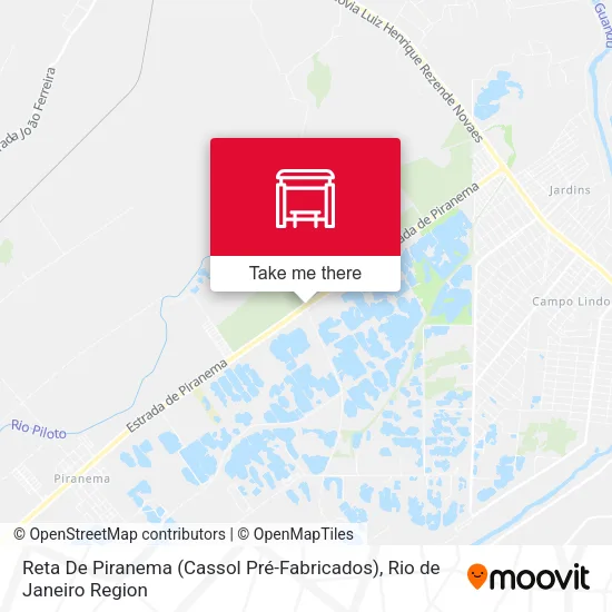 Reta De Piranema (Cassol Pré-Fabricados) map