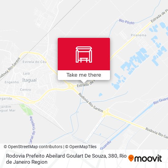 Rodovia Prefeito Abeilard Goulart De Souza, 380 map