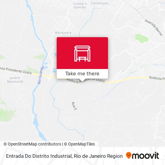Entrada Do Distrito Industrial map