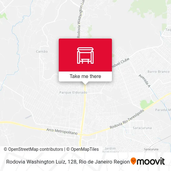 Rodovia Washington Luíz, 128 map