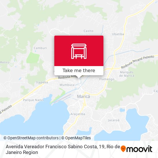 Avenida Vereador Francisco Sabino Costa, 19 map
