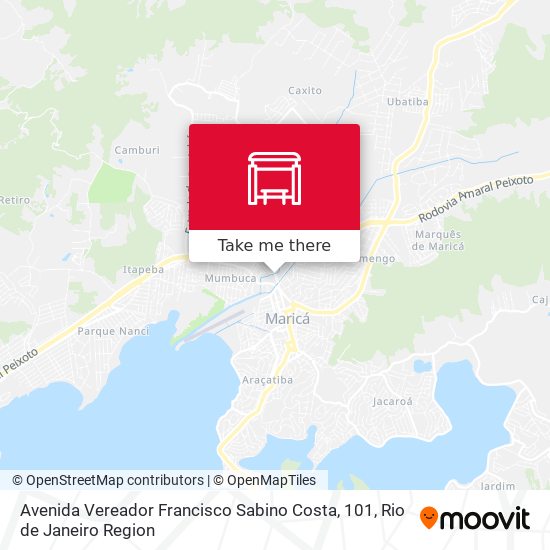Avenida Vereador Francisco Sabino Costa, 101 map