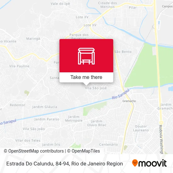 Estrada Do Calundu, 84-94 map