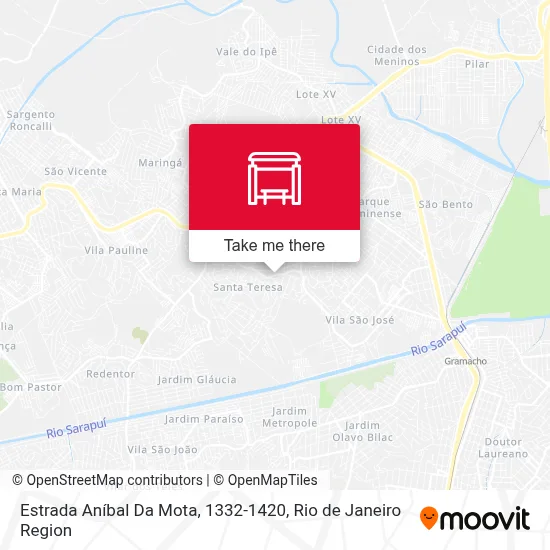 Estrada Aníbal Da Mota, 1332-1420 map