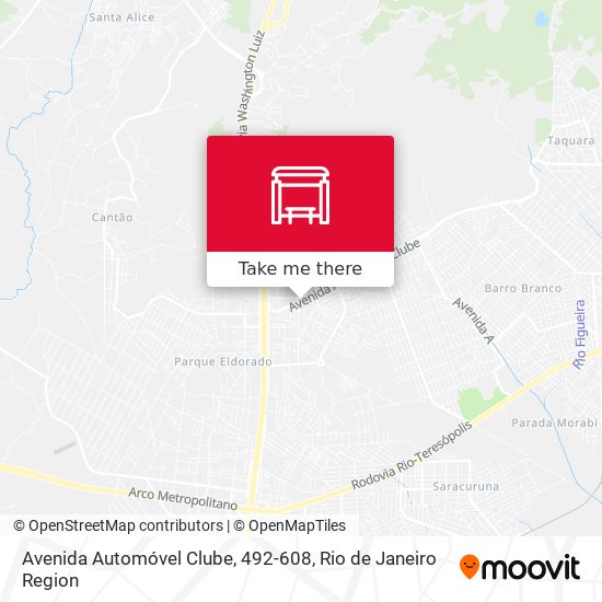 Avenida Automóvel Clube, 492-608 map