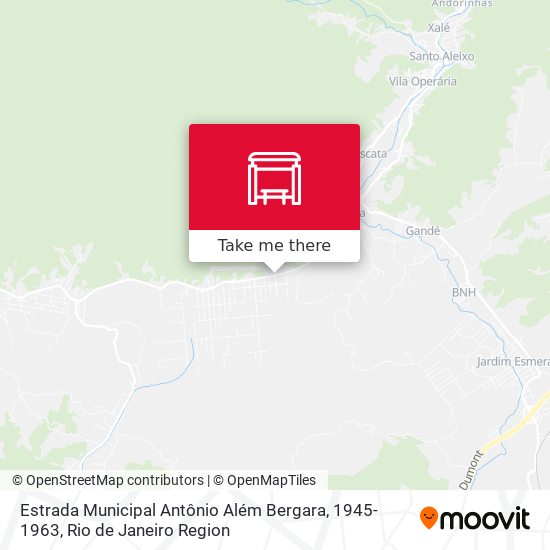 Estrada Municipal Antônio Além Bergara, 1945-1963 map