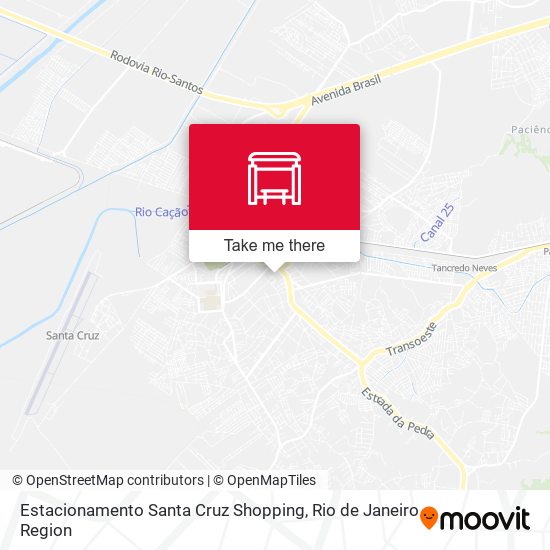 Estacionamento Santa Cruz Shopping map
