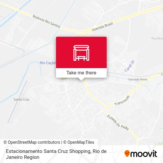 Estacionamento Santa Cruz Shopping map