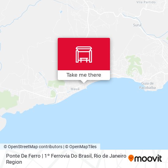 Ponte De Ferro | 1º Ferrovia Do Brasil map