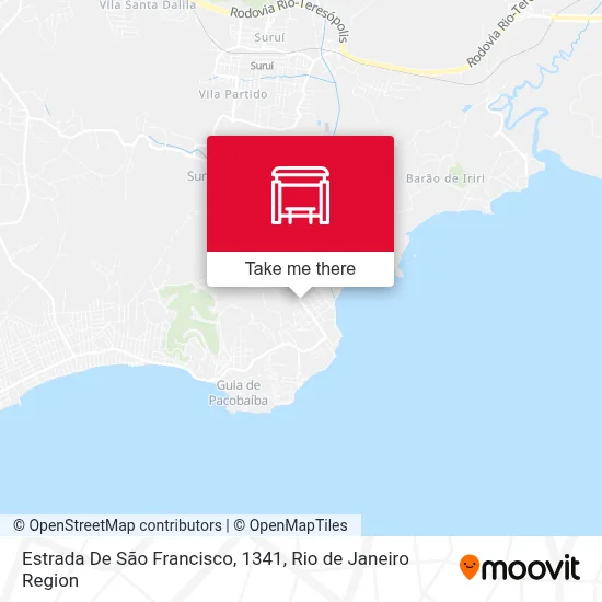 Estrada De São Francisco, 1341 map