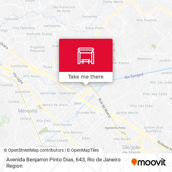 Mapa Avenida Benjamin Pinto Dias, 643