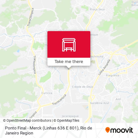 Ponto Final - Merck (Linhas 636 E 801) map