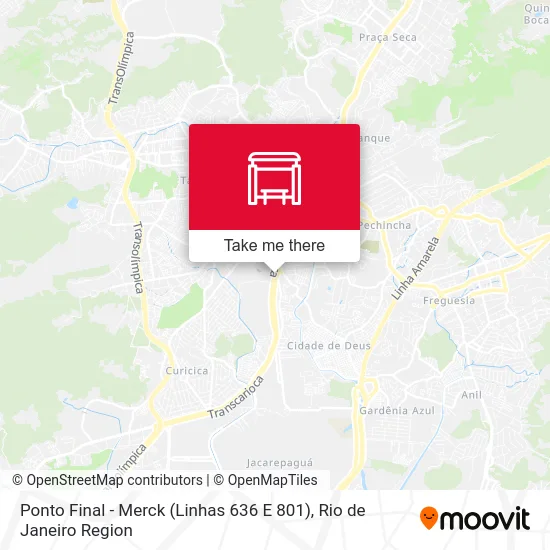 Ponto Final - Merck (Linhas 636 E 801) map
