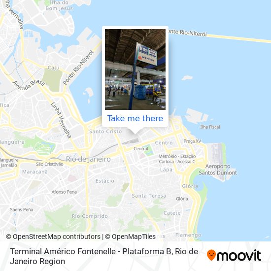 Mapa Terminal Américo Fontenelle - Plataforma B