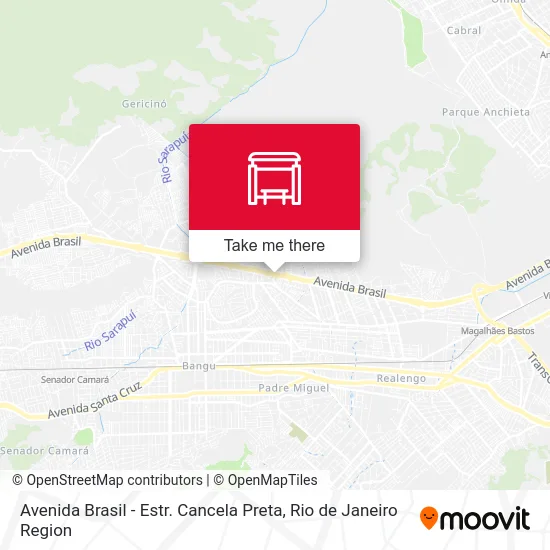 Avenida Brasil - Estr. Cancela Preta map