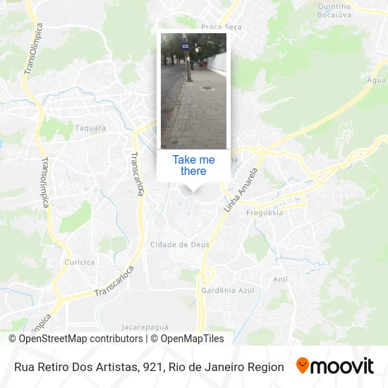 Rua Retiro Dos Artistas, 921 map