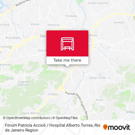 Fórum Patrícia Accioli / Hospital Alberto Torres map