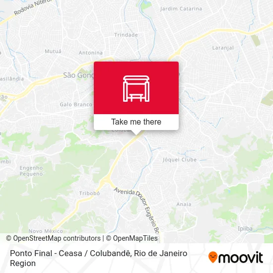 Ponto Final - Ceasa / Colubandê map