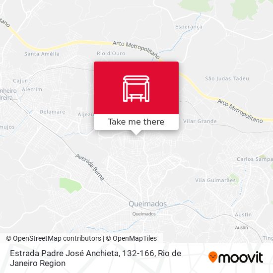 Estrada Padre José Anchieta, 132-166 map