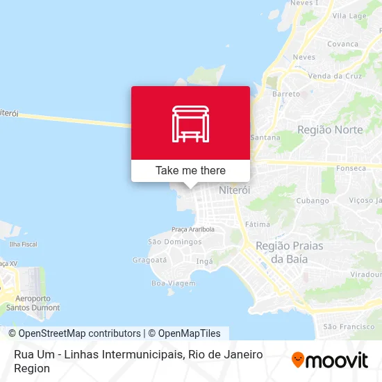 Rua Um - Linhas Intermunicipais map