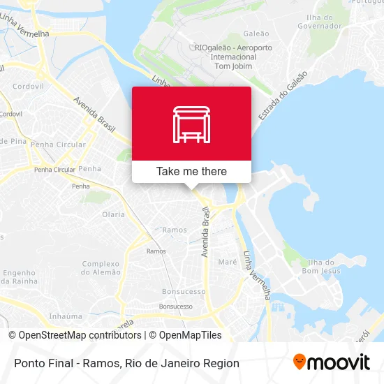 Ponto Final - Ramos map