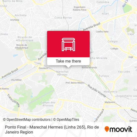 Ponto Final - Marechal Hermes (Linha 265) map