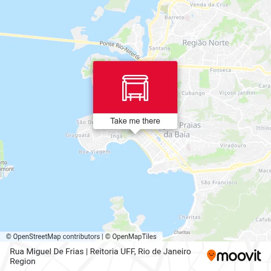 Rua Miguel De Frias | Reitoria UFF map