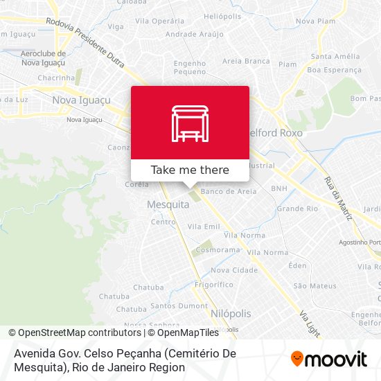 Avenida Gov. Celso Peçanha (Cemitério De Mesquita) map