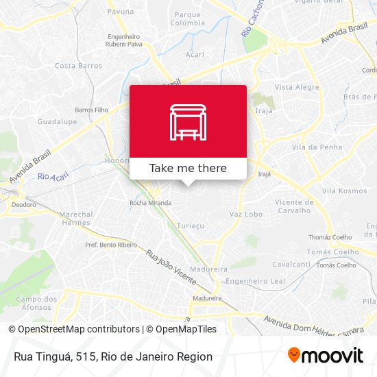 Rua Tinguá, 515 map