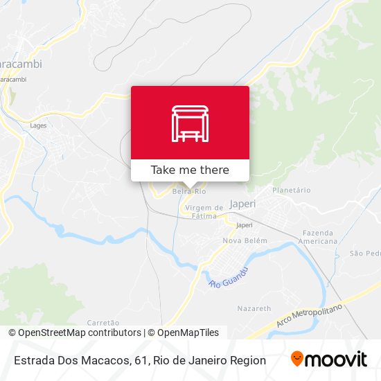 Estrada Dos Macacos, 61 map
