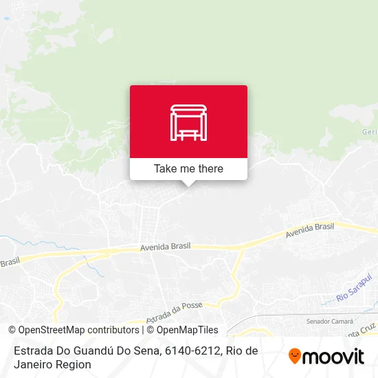 Estrada Do Guandú Do Sena, 6140-6212 map