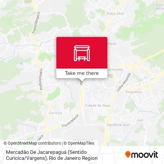 Mercadão De Jacarepaguá (Sentido Curicica / Vargens) map