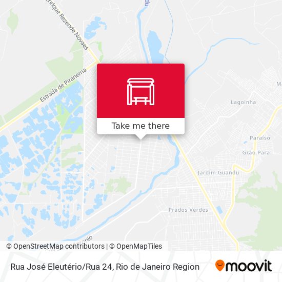 Rua José Eleutério/Rua 24 map